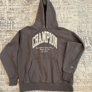 Champion Chocolate Brown Reverse Weave Hoodie